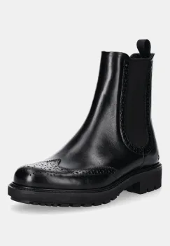 Ecco ghete chelsea de piele Metropole Oslo Chelsea culoarea negru, cu platforma, 232883-01001 imagine