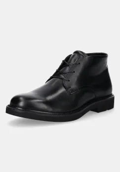 Ecco pantofi de piele Metro London Chukka culoarea negru, 525714-01001 imagine