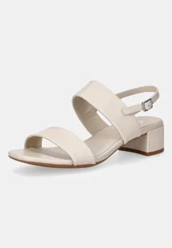 Ecco sandale cu toc jos din piele Livia 35 imagine