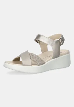 Ecco sandale pentru femei, din piele Flowt Wedge LX W imagine