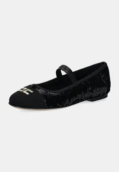 Elisabetta Franchi balerini copii culoarea negru, F4A3.E0096.1788 imagine