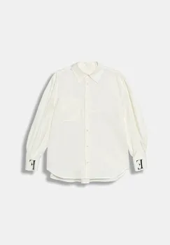 Elisabetta Franchi camasa de bumbac pentru copii culoarea alb, EFCA270.0.CA235 imagine