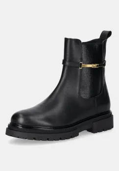Elisabetta Franchi cizme chelsea din piele pentru copii culoarea negru, F4A5-E0441 imagine