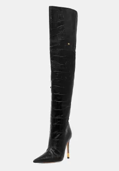 Elisabetta Franchi cizme culoarea negru, cu toc cui, SA05L58E2 imagine