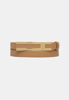 Elisabetta Franchi curea culoarea bej, CT76S56E2 imagine