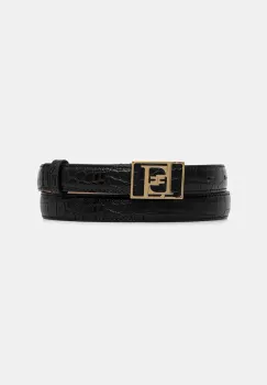 Elisabetta Franchi curea culoarea negru, CT47S56E2 imagine