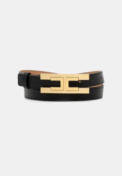 Elisabetta Franchi curea culoarea negru, CT72S57E2 imagine