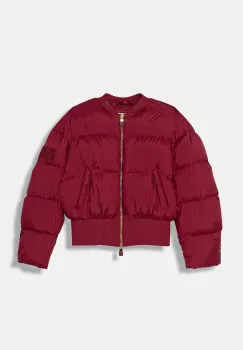 Elisabetta Franchi geaca copii culoarea bordo, EFGB131.C.NY297 imagine