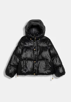 Elisabetta Franchi geaca copii culoarea negru, EFGB133.C.NY065 imagine