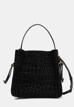 Elisabetta Franchi geanta de mana din piele intoarsa imagine