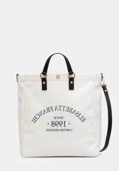 Elisabetta Franchi geanta shopper pentru femei, din bumbac imagine