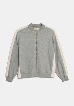 Elisabetta Franchi hanorac de bumbac pentru copii culoarea gri, cu imprimeu, EFFE139.0.FF002 imagine