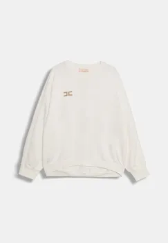 Elisabetta Franchi hanorac pentru copii, din bumbac imagine