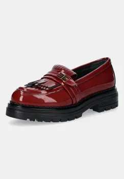 Elisabetta Franchi mocasini copii culoarea bordo, F4A4-E0400 imagine