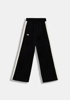 Elisabetta Franchi pantaloni de trening din bumbac culoarea negru, cu imprimeu, EFPA299.0.FF002 imagine