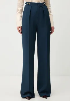 Elisabetta Franchi pantaloni drept, high waist, PA09956E2 imagine