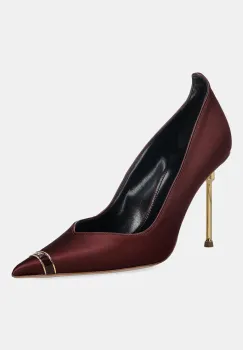 Elisabetta Franchi pantofi cu toc culoarea bordo, SA12L56E2 imagine