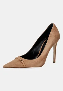 Elisabetta Franchi pantofi cu toc stiletto din piele intoarsa imagine