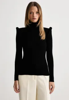 Elisabetta Franchi  pulover cu guler inalt pentru femei cu vascoza imagine