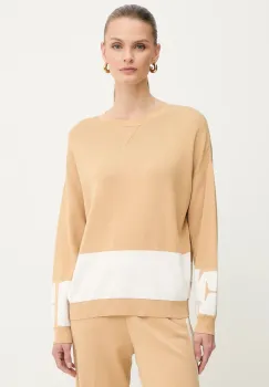Elisabetta Franchi pulover culoarea bej, light, MK01S56E2 imagine