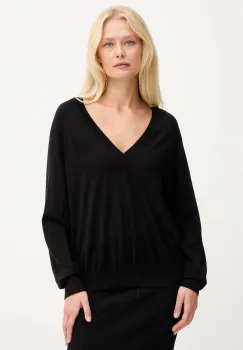 Elisabetta Franchi pulover din amestec de lana culoarea negru, light, MK34S57E2 imagine