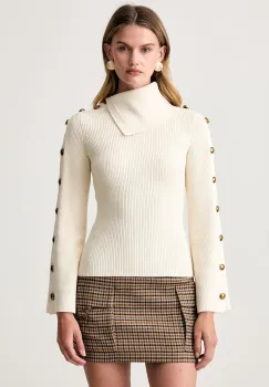 Elisabetta Franchi pulover pentru femei cu vascoza imagine