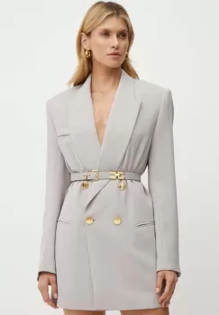 Elisabetta Franchi rochie culoarea gri, mini, drept, AB65942E2 NORBLIN imagine