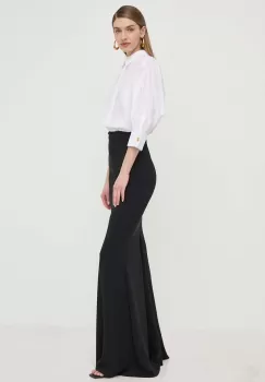 Elisabetta Franchi rochie culoarea negru, maxi, evazati, AB61942E2 imagine