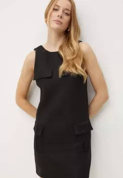 Elisabetta Franchi rochie culoarea negru, mini, evazati, AB65846E2 imagine