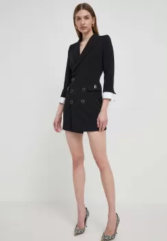 Elisabetta Franchi rochie culoarea negru, mini, evazati imagine