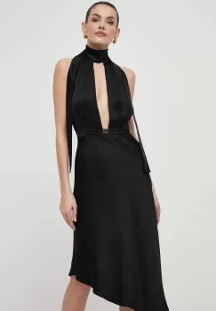 Elisabetta Franchi rochie culoarea negru, mini, evazati imagine