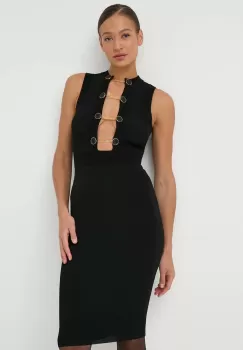 Elisabetta Franchi rochie culoarea negru, mini, mulata imagine