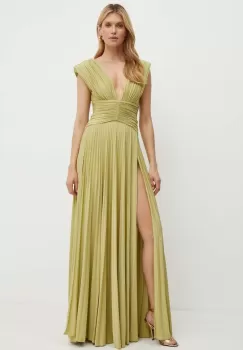 Elisabetta Franchi rochie culoarea verde, maxi, evazati, AB56341E2 NORBLIN imagine