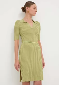 Elisabetta Franchi rochie culoarea verde, mini, evazati, AM60R41E2 imagine