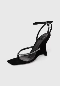 Elisabetta Franchi sandale culoarea negru, SA24L42E2 imagine