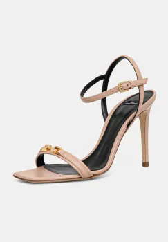 Elisabetta Franchi sandale de piele culoarea roz, SA57L51E2 imagine