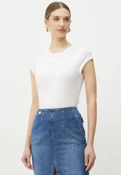 Elisabetta Franchi tricou femei, culoarea alb, MA00451E2 imagine