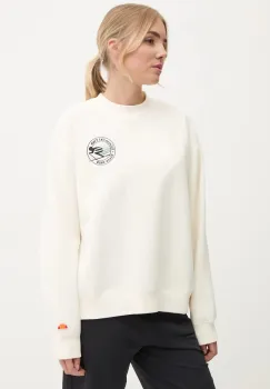 Ellesse bluza ARESKI femei, culoarea bej, cu imprimeu, SGX20916 imagine