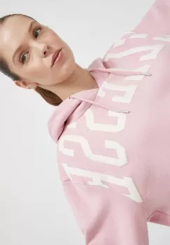 Ellesse bluza femei, culoarea roz, cu gluga, cu imprimeu imagine
