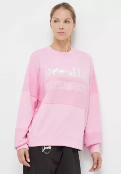 Ellesse bluza femei, culoarea roz, cu imprimeu imagine