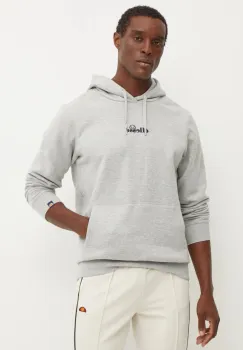 Ellesse bluza Pershuta OH Hoody barbati, culoarea gri, cu gluga, cu imprimeu, SHP16466 imagine