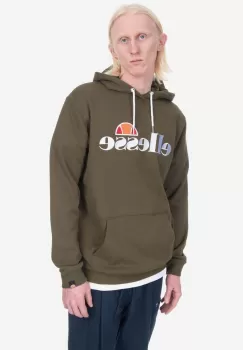Ellesse bluza SHK13288 Ferrer barbati, culoarea verde, cu gluga, neted SHK13288-KHAKI imagine