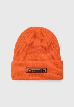 Ellesse caciula culoarea portocaliu, din tricot gros imagine