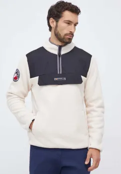 Ellesse geaca SPORTY STREET barbati, culoarea bej, neted imagine