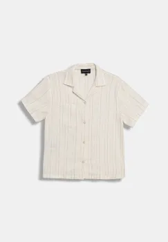 Emporio Armani bluza tip camasa pentru copii, cu adaos de in imagine