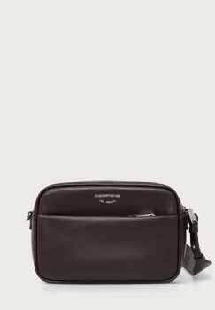 Emporio Armani geanta postas pentru femei din piele imagine