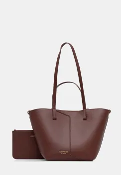 Emporio Armani geanta shopper pentru femei din piele imagine