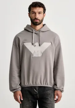 Emporio Armani  hanorac cu gluga pentru barbati din bumbac cu elastan imagine