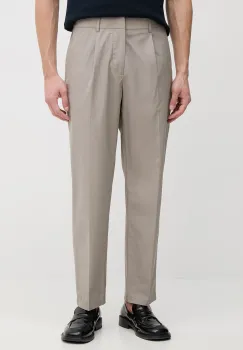Emporio Armani pantaloni chinos pentru barbati, din bumbac imagine