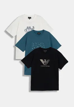 Emporio Armani tricou de bumbac pentru copii 3-pack imagine